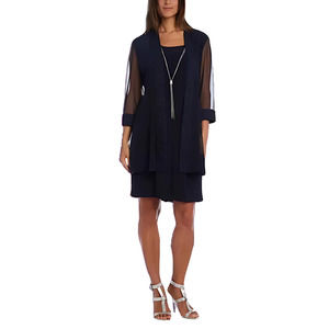 R&M Richards Navy Plus Size Dress Jacket 18W - Formal Wear